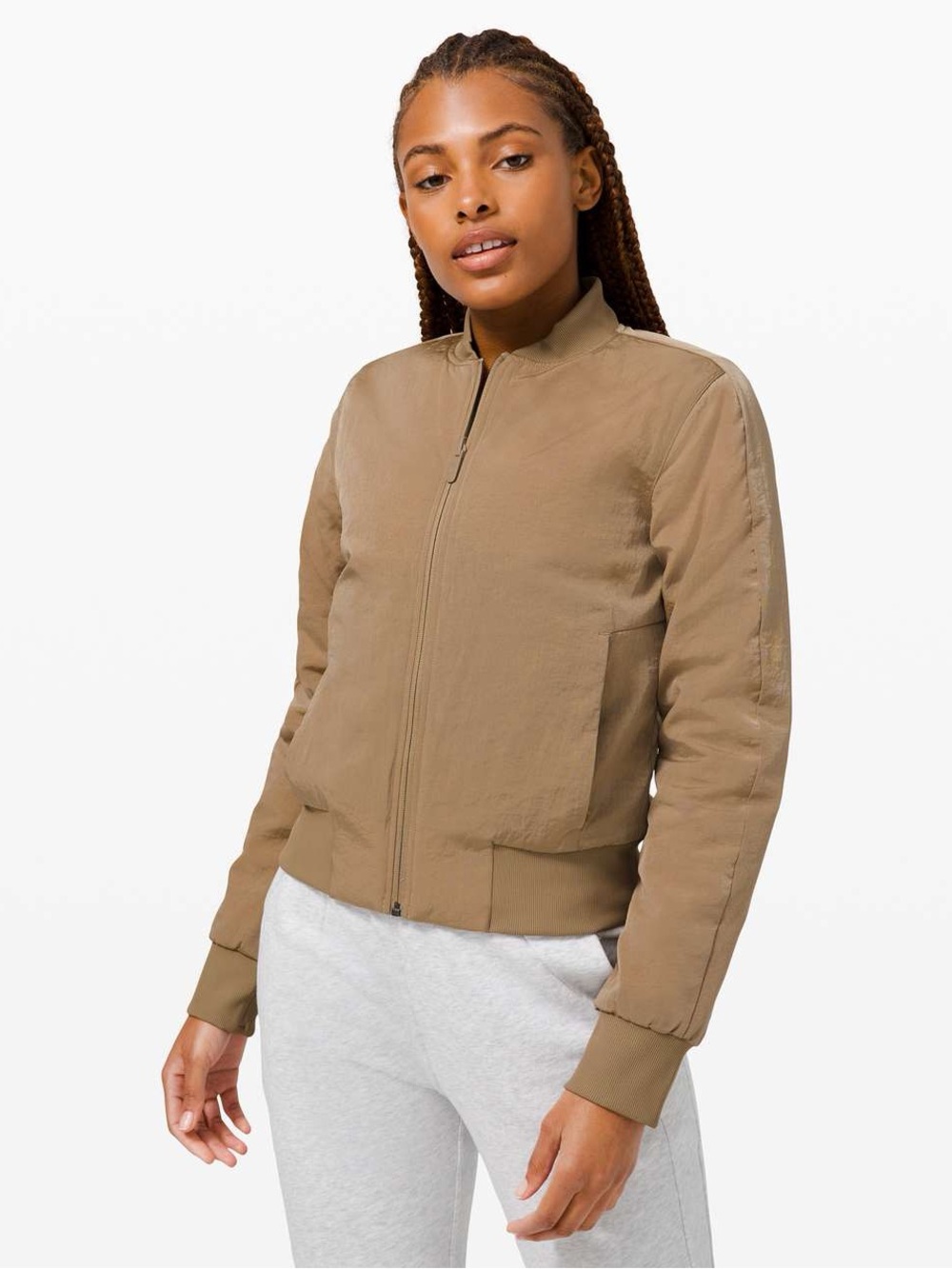 Lululemon Women’s Non-Stop Bomber Jacket Full Zip Reversible in Frontier 6